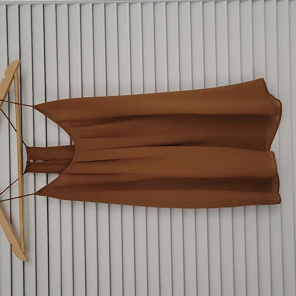 Tan Skinny Strap Top